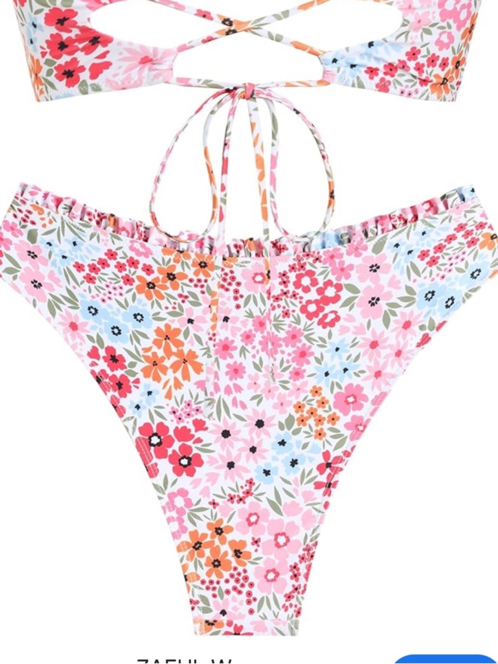 women’s floral bikini bottom